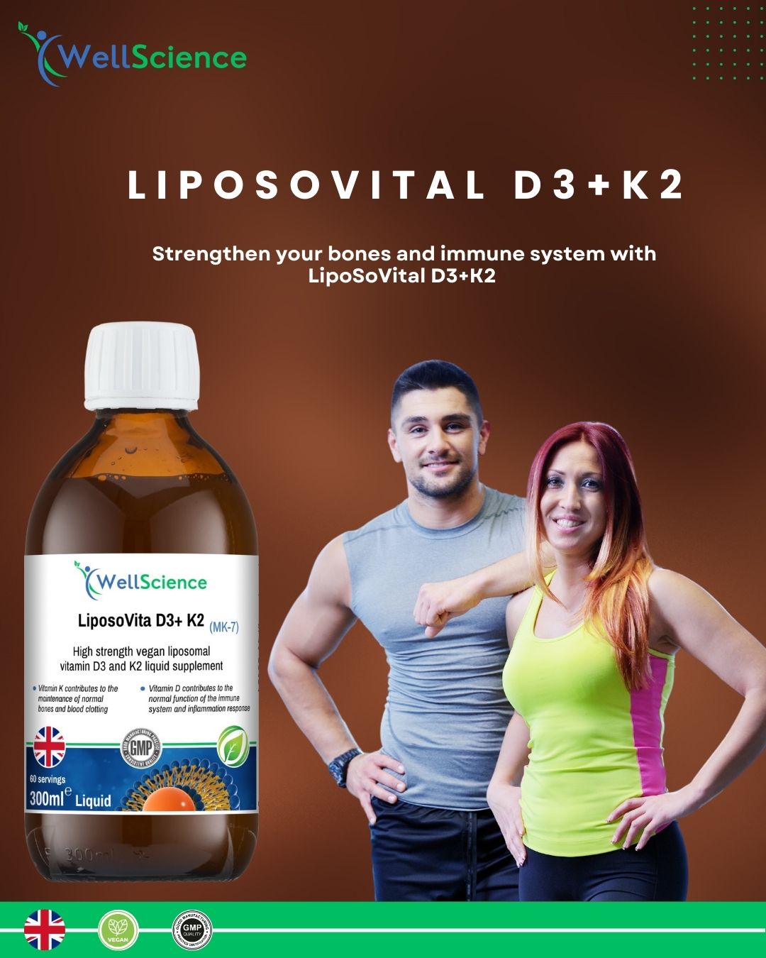 LIPSOVITAL D3 + K2.