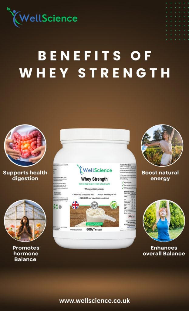 Whey Strength (Vanilla flavour).