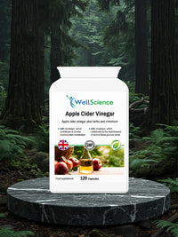 Apple Cider Vinegar 120 capsules – vegan weight management and digestion supplement UK WellScience