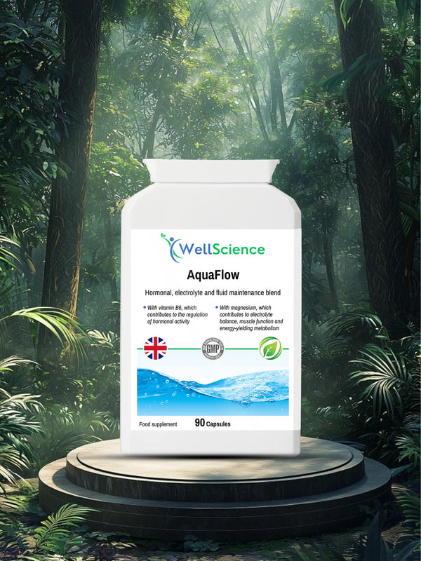 AquaFlow 90 capsules – electrolyte and fluid balance supplement UK WellScience