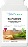 ColonVital Blend 100 capsules – herbal colonics complex and sugar beet fibre supplement UK WellScience