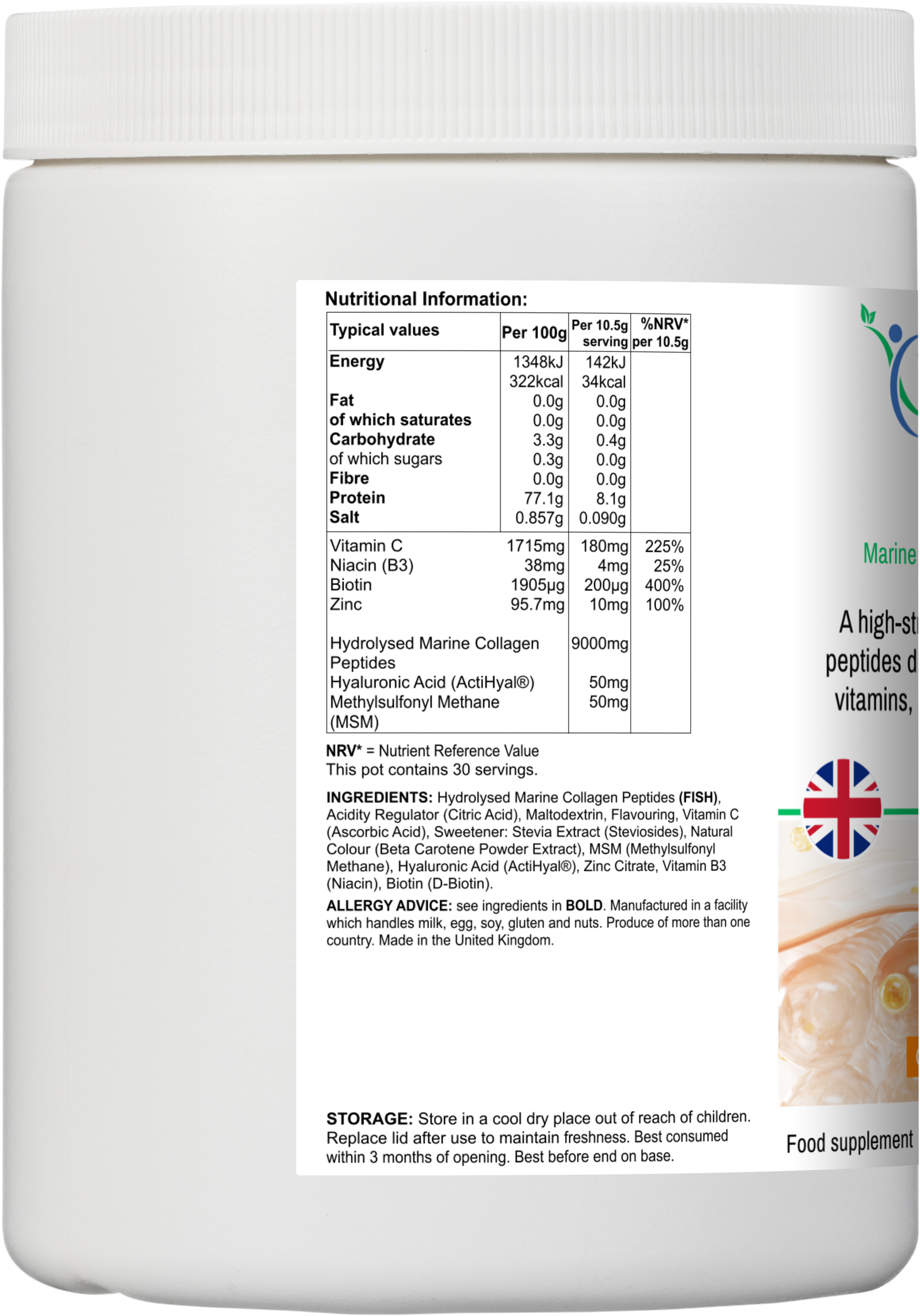 CollagenIQ Marine Peptine Formula For Glow & Vitality. - My Store