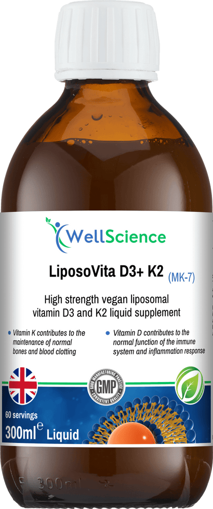 LiposoVita Vitamins D3 + K2.