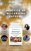 MacaBlend Supreme dosage – 3 capsules daily maca supplement UK WellScience