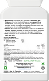 Magnesium 3 Complex bottle back label – high-strength magnesium complex UK WellScience
