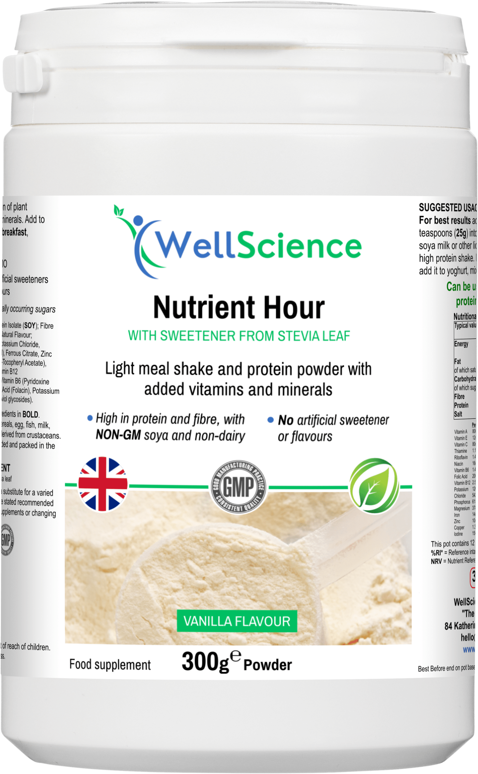 Nutrient Hour (Vanilla flavour).