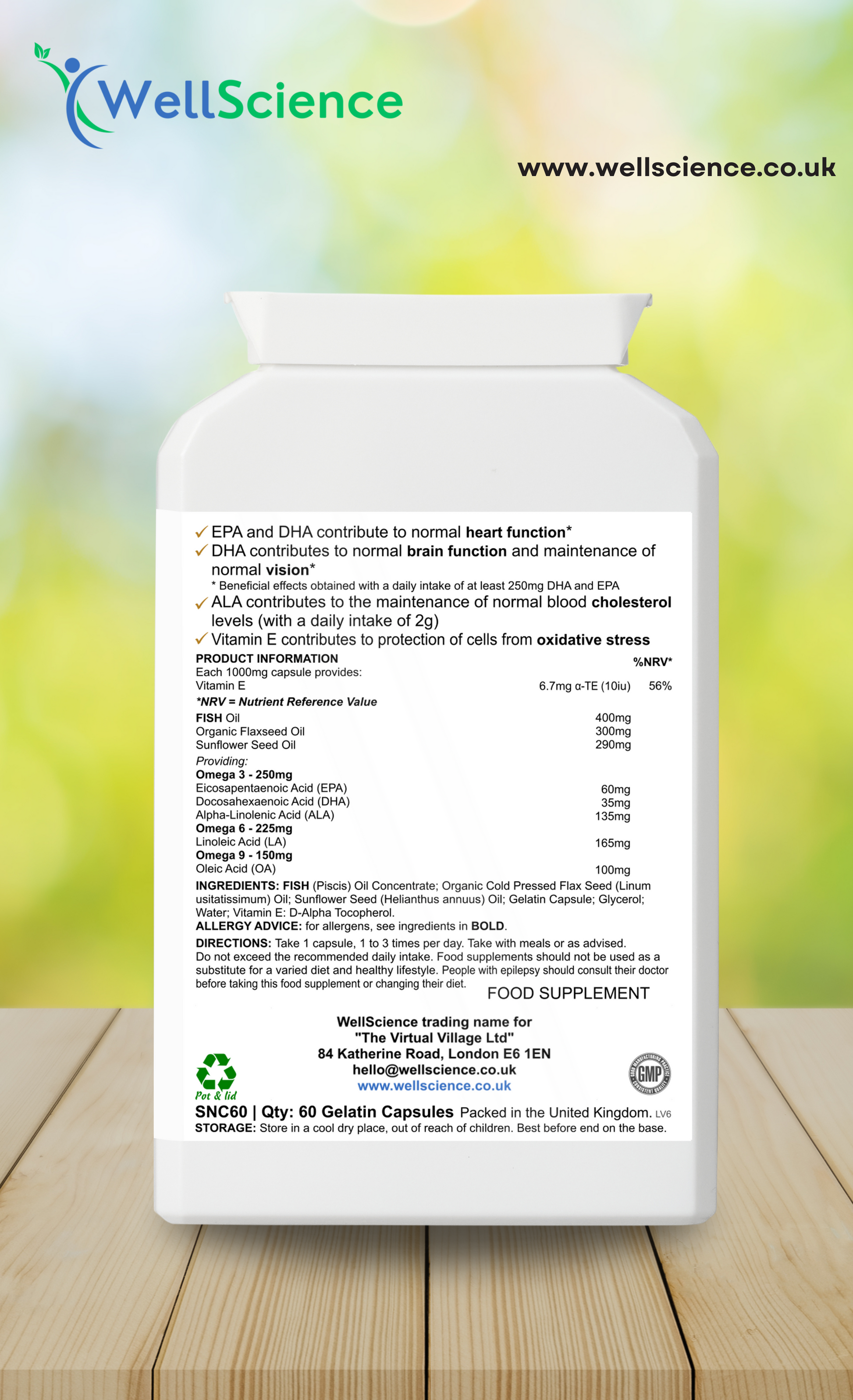Omega 3-6-9 Oils.