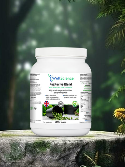 PeaRevive Blend 500g – vegan pea protein powder with herbs UK WellScience