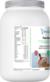 Post Workout Chocolate recovery drink side view ingredients UK WellScience