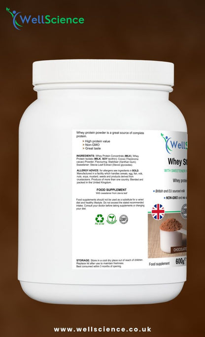 Whey Strength (Chocolate flavour).