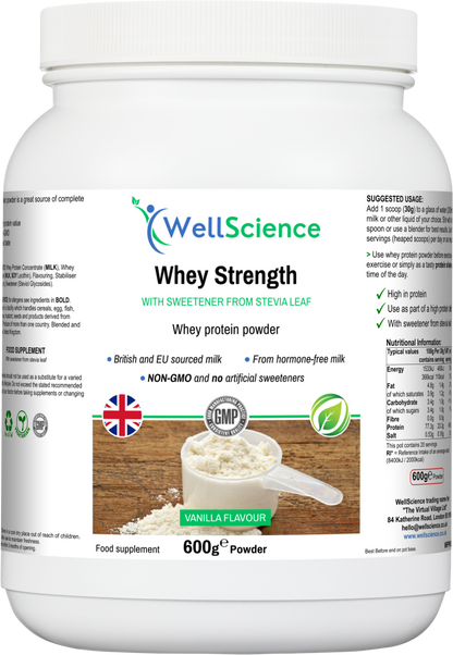 Whey Strength (Vanilla flavour).