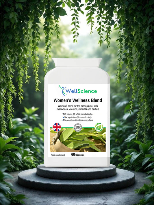 Women's Wellness Blend 60 capsules – hormone balance and menopause support supplement UK WellScience